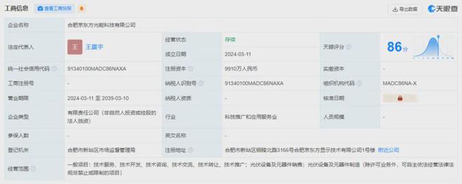 九游app：京东方扩建钙钛矿中试线！(图2)