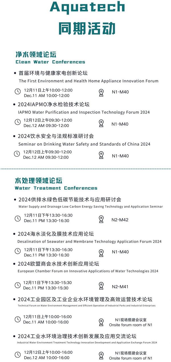 Aquatech China 2024亚洲水技术展览会 600+品牌汇聚上海(图2)
