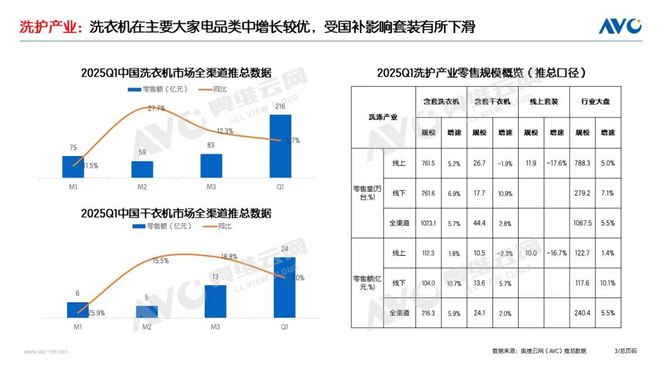 季报专题 2025Q1洗护市场：稳健增长把握新一轮国补下的产业升级机遇(图2)
