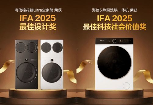 海信洗衣机闪耀IFA展以“年度创新”与“科技社会价值”重新定义高端洗护